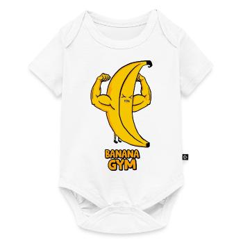 Stark baban und humor - Baby Premium Kurzarmbody - Weiß - Vorne