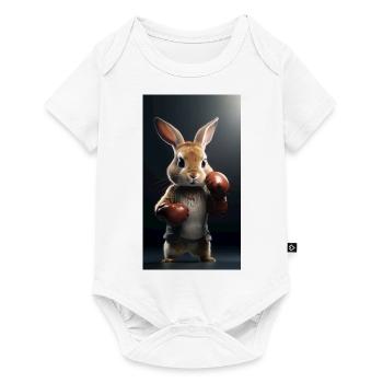 Boxe - Body à manches courtes Premium Bébé - blanc - Devant