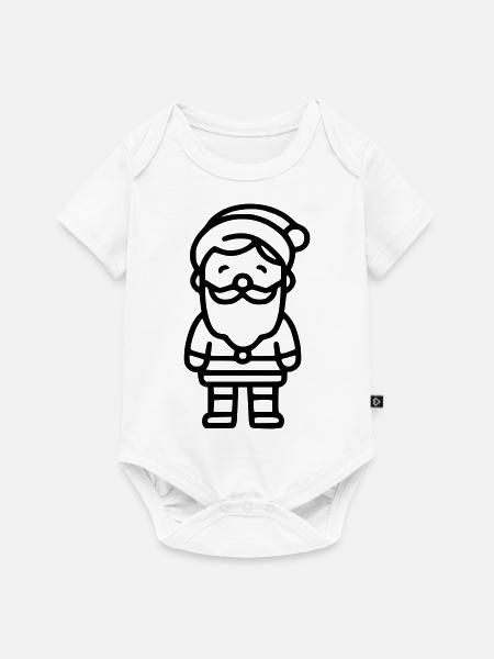 Weihnachtsmann Umriss - Baby Premium Kurzarmbody - Weiß