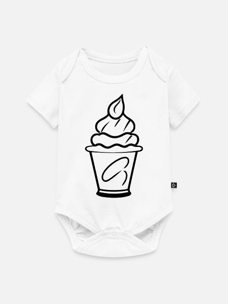 Eisbecher - Baby Premium Kurzarmbody - Weiß