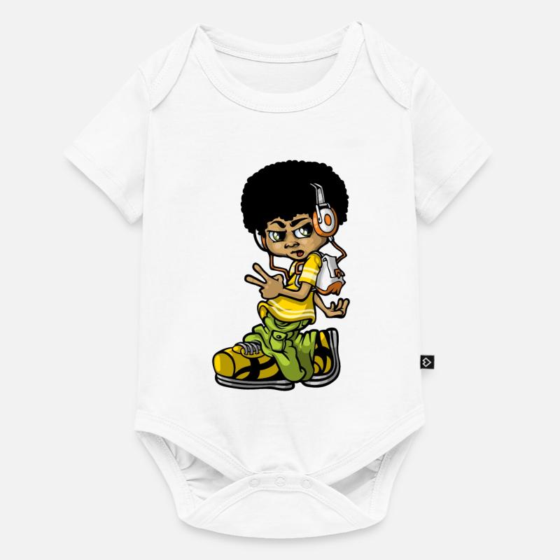 Vintage b-boy - Body à manches courtes Premium Bébé - blanc