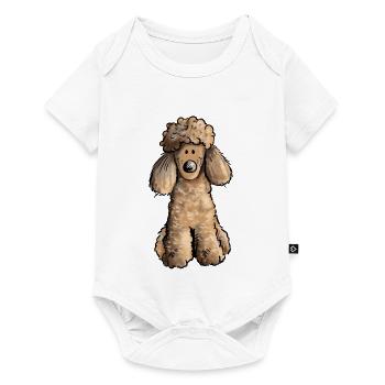 Mignon Caniche - Chien - Chiens - Body à manches courtes Premium Bébé - blanc - Devant