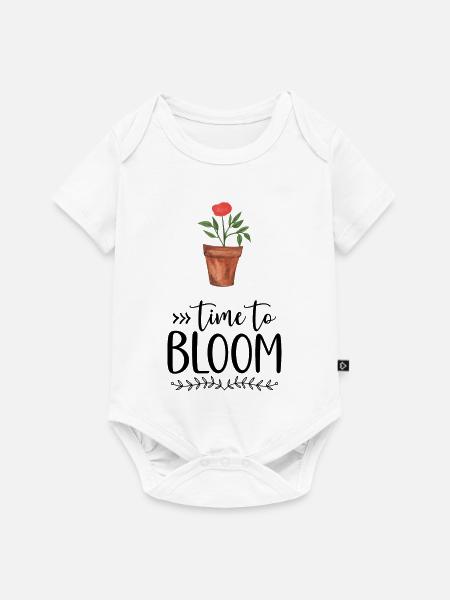 Geschenke mit Blumen - Baby Premium Kurzarmbody - Weiß