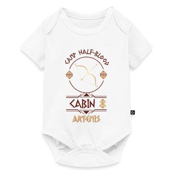 Cabin #8 in Camp Half Blood, Child of Artemis - Baby Premium short-sleeve bodysuit - white - Front