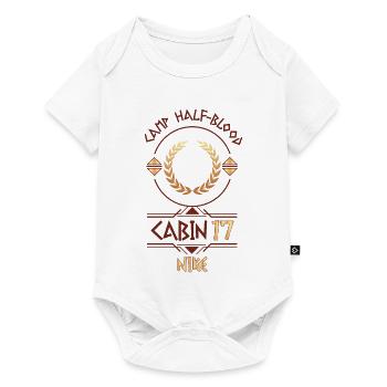 Cabin #17 in Camp Half Blood, Child of Goddess Nik - Baby Premium short-sleeve bodysuit - white - Front