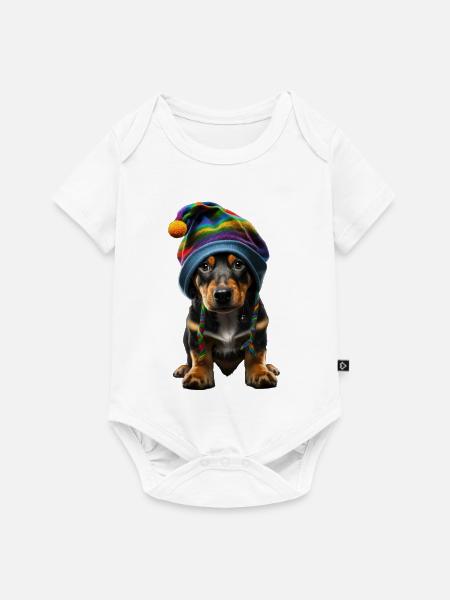 Stylish Pup - Baby Premium Kurzarmbody - Weiß