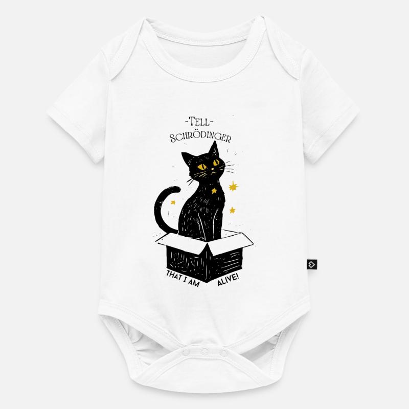 Le chat de Schrödinger - Body à manches courtes Premium Bébé - blanc