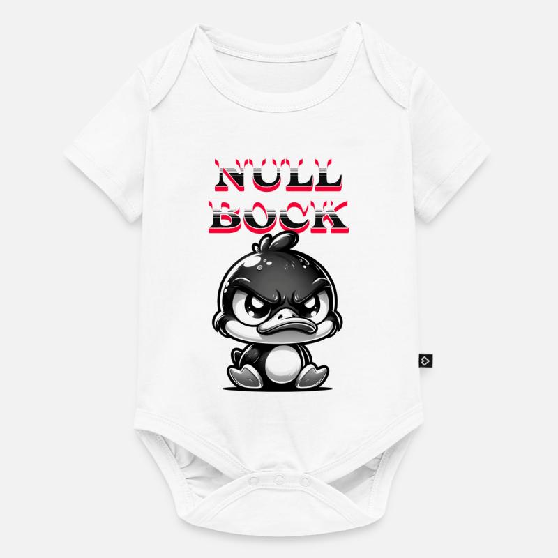 NULL BOCK - Baby Premium Kurzarmbody - Weiß