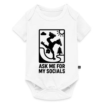 Inline Skate Social Media Fame Cool Kids - Baby Premium short-sleeve bodysuit - white - Front