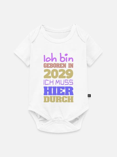 in 2029 - Baby Premium Kurzarmbody - Weiß