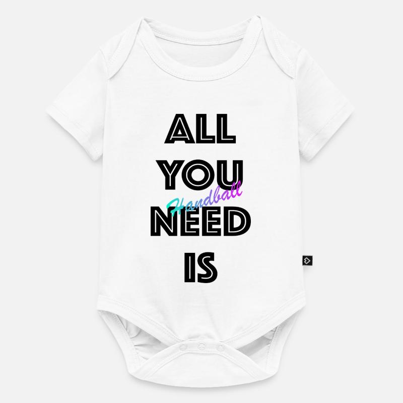 Handball Gradient Script - Baby Premium short-sleeve bodysuit - white