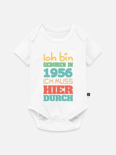 1956 - Baby Premium Kurzarmbody - Weiß