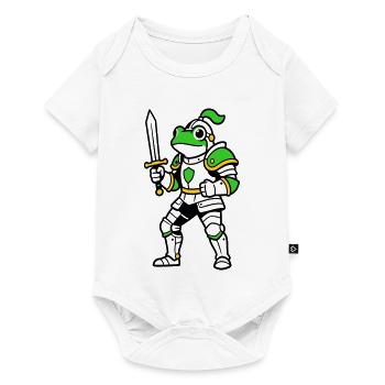 Chevalier Grenouille - Body à manches courtes Premium Bébé - blanc - Devant