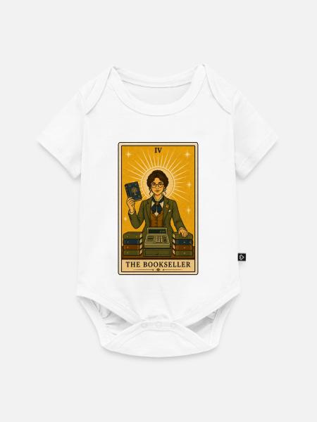 Buchhändlerin | Bücher Beruf Tarot - Baby Premium Kurzarmbody - Weiß