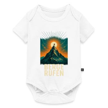 Berge rufen am Gipfel - Baby Premium Kurzarmbody - Weiß - Vorne