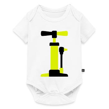 Bicycle Air Pump Graphic - Baby Premium short-sleeve bodysuit - white - Front