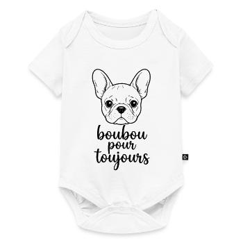 Boubou pour toujours - 002b - Body à manches courtes Premium Bébé - blanc - Devant