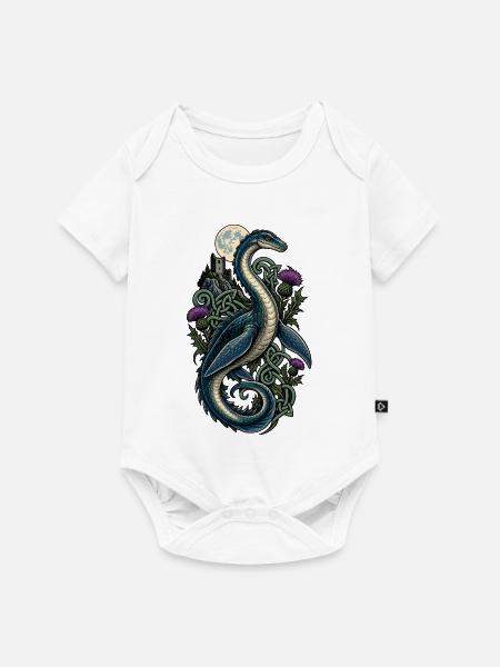 Keltischer Monddrachenserpent - Baby Premium Kurzarmbody - Weiß