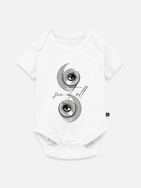 See it all - Baby Premium Kurzarmbody - Weiß