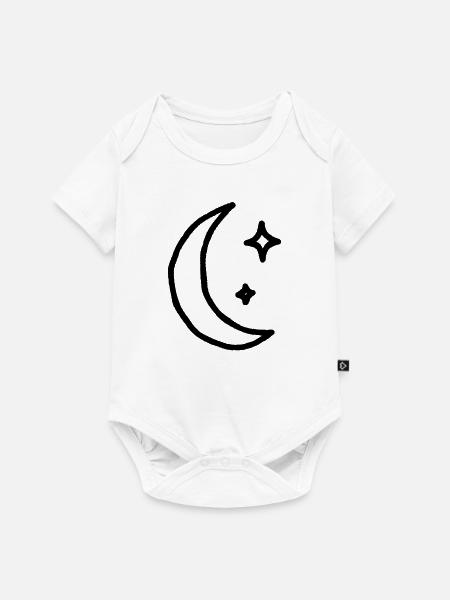 Mondträumer - Baby Premium Kurzarmbody - Weiß