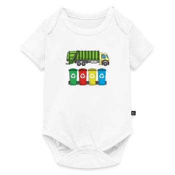 Garbage Truck For Garbage Disposal Recycling I Gift Idea - Baby Premium short-sleeve bodysuit - white - Front