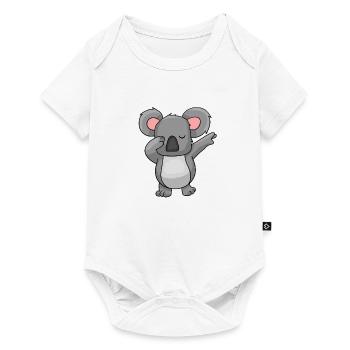 Dabbing Koala Dab Dance - Baby Premium Kurzarmbody - Weiß - Vorne