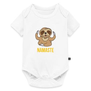 Namaste paresse - Body à manches courtes Premium Bébé - blanc - Devant