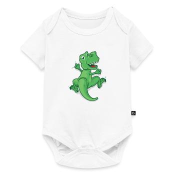 Climb Dino - Baby Premium short-sleeve bodysuit - white - Front
