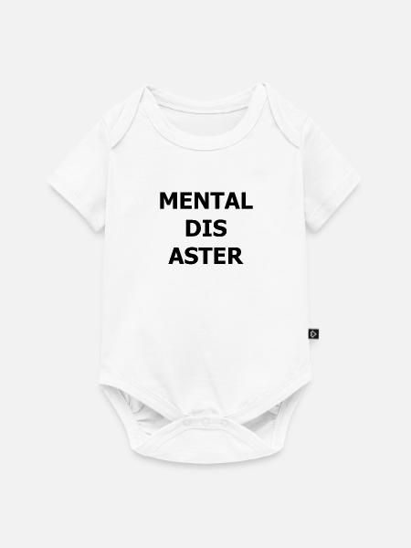 MENTAL DISASTER - Baby Premium Kurzarmbody - Weiß