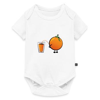 badass orange juice making saft funny - Baby Premium Kurzarmbody - Weiß - Vorne