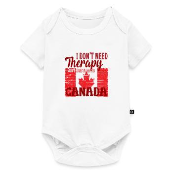 Je n'ai pas besoin de thérapie - Allez au Canada - Body à manches courtes Premium Bébé - blanc - Devant