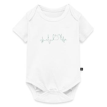 Sewing gift knitting - Baby Premium short-sleeve bodysuit - white - Front