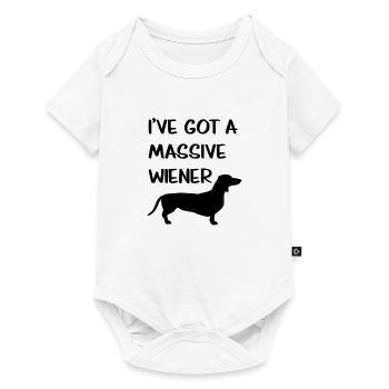 Gift for Owners of Wieners, Dachshund or Sausage Dog - Baby Premium short-sleeve bodysuit - white - Front