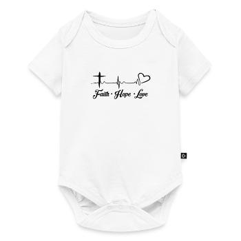 Faith Hope Love Jesus Christ Jesus Christ Gift - Baby Premium short-sleeve bodysuit - white - Front