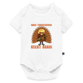 Rendre Thanksgiving Grande à nouveau Donald  Funny - Body à manches courtes Premium Bébé - blanc - Devant