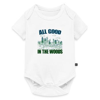 All Good In The Woods Hiking Design - Baby Premium short-sleeve bodysuit - white - Front
