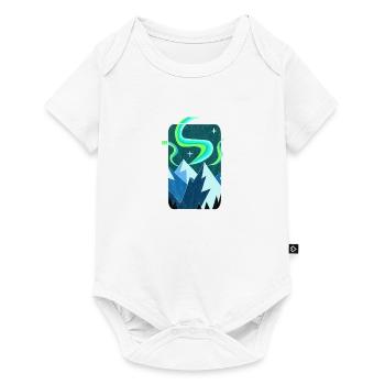 Northern Lights Vintage Design Souvenir Gift - Baby Premium short-sleeve bodysuit - white - Front