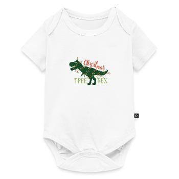 Tree Rex Weihnachten Tyrannosaurus Rex Geschenk - Baby Premium Kurzarmbody - Weiß - Vorne