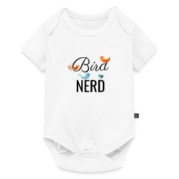 Oiseau observateur oiseau nerd chemise cadeau - Body à manches courtes Premium Bébé - blanc - Devant
