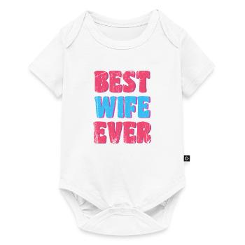 Meilleure femme du monde - Body à manches courtes Premium Bébé - blanc - Devant