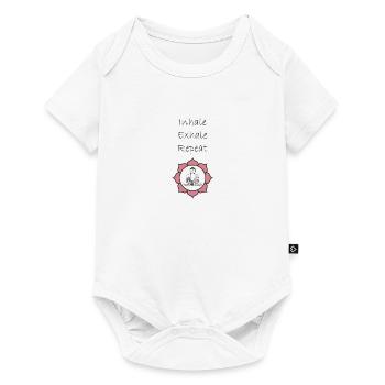 Inhale Exhale Repeat - Baby Premium short-sleeve bodysuit - white - Front
