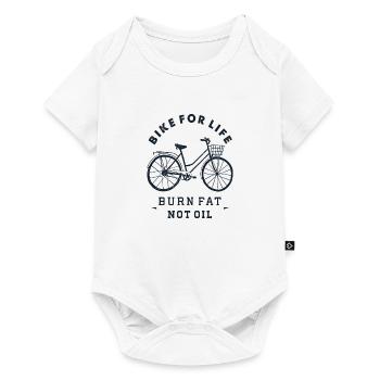 BIKE FOR LIVE - Baby Premium short-sleeve bodysuit - white - Front