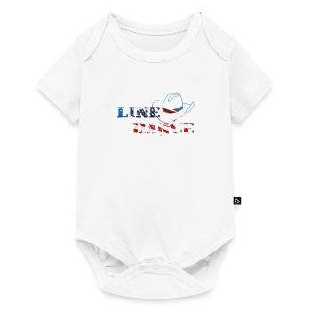 Line dance -USA flag gift T-shirt - Baby Premium short-sleeve bodysuit - white - Front