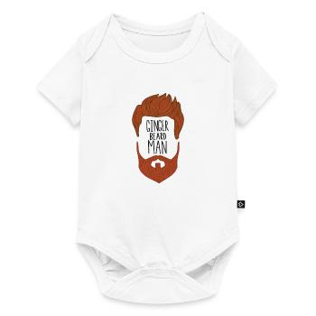 Bart Spruch Frisör Barber Ginger Redhead Geschenk - Baby Premium Kurzarmbody - Weiß - Vorne