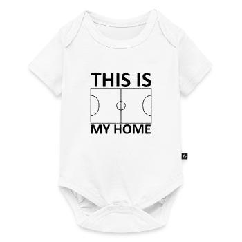 Football football pitch - Baby Premium short-sleeve bodysuit - white - Front