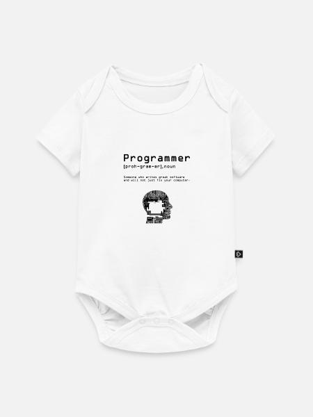 Programmierer Shirt Nerd Informatik Computer Idee - Baby Premium Kurzarmbody - Weiß