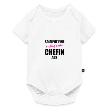 This is how a really cool bossi looks like a gift idea - Baby Premium short-sleeve bodysuit - white - Front