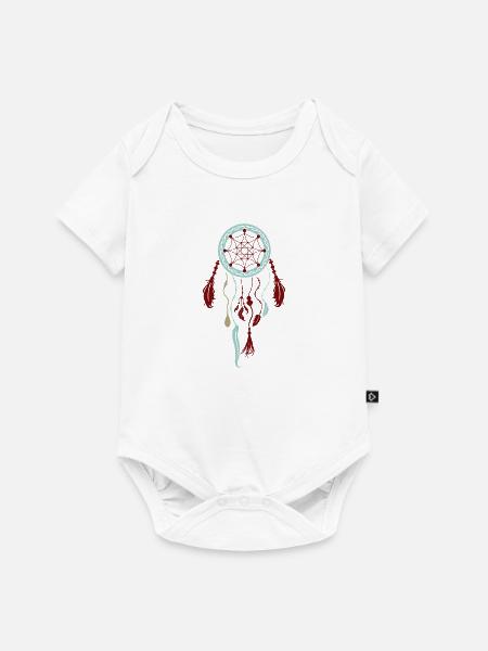 TRAUMFÄNGER - Baby Premium Kurzarmbody - Weiß