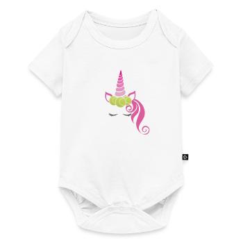 Tennis Unicorn Tennis Ball Princess Gift - Baby Premium short-sleeve bodysuit - white - Front