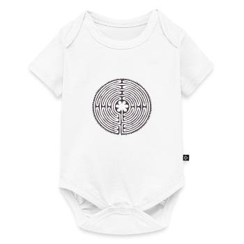 GREEK LABYRINTH - Baby Premium Kurzarmbody - Weiß - Vorne